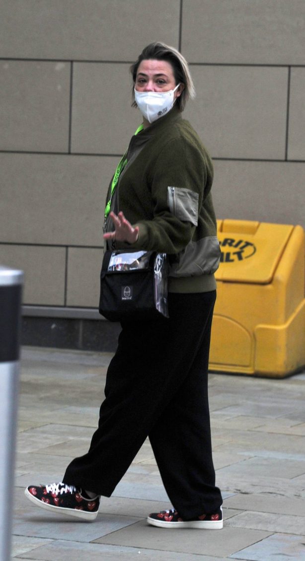 Lisa Armstrong - Seen back at work in Manchester