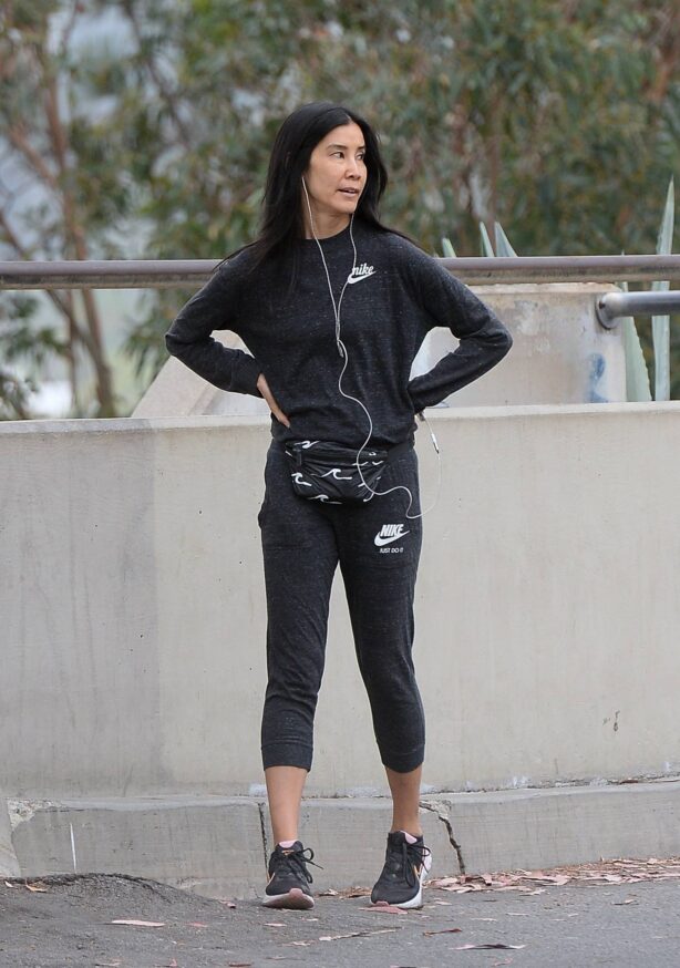 Lisa Ling - out for a jog in Los Angeles