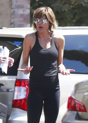 Lisa Rinna in Tights out in Studio City