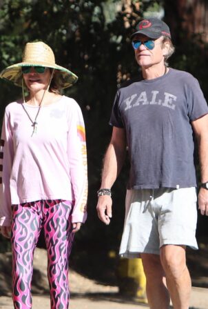 Lisa Rinna - With Harry Hamlin on a hike on Harry's 71st birthday in Studio City
