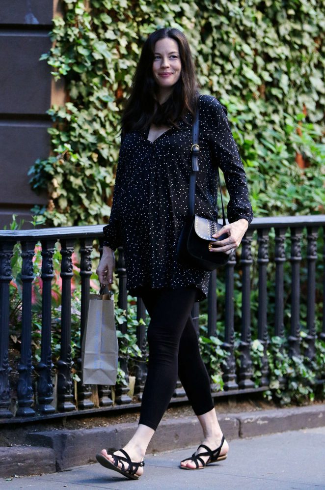 Liv Tyler in Spandex out in New York