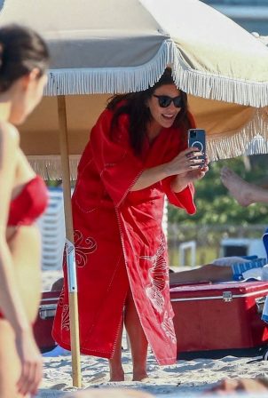 Liv Tyler - Seen at the beach with family in Miami Beach