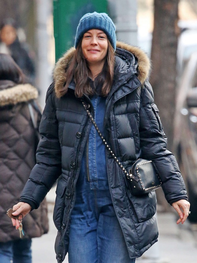 Liv Tyler walks in New York City