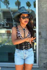 Liza Koshy - Leaves Lucky Brand And Rolling Stone Live Present Desert Jam in Palm Springs