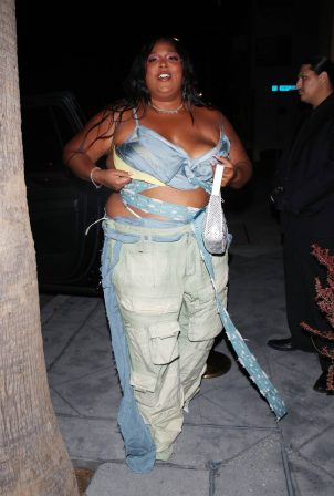 Lizzo - Arrives to celebrate Lori Harvey's 26th birthday party in West Hollywood