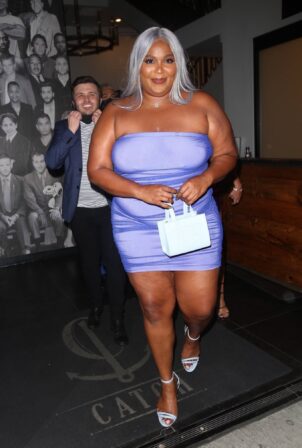 Lizzo - Pictured outside Catch LA in West Hollywood