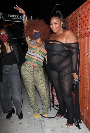 Lizzo - With SZA night out together at The Nice Guy in West Hollywood