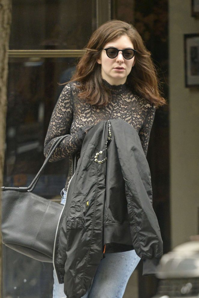 Lorde out for breakfast in New York City