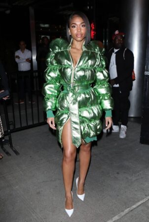 Lori Harvey - Leaves the Vogue party for New York Fashion Week