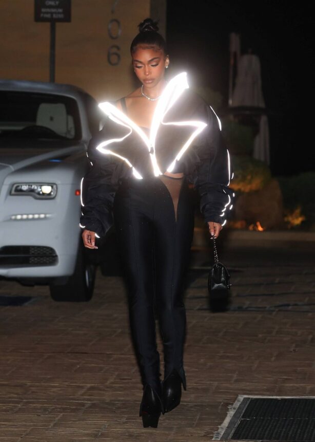 Lori Harvey - Out in Rick Owens boots for dinner at Nobu in Malibu