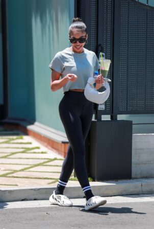 Lori Harvey - Seen after workout session in Los Angeles