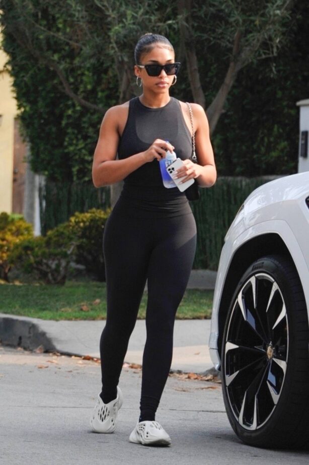 Lori Harvey - Shows her curves while out for pilates class in Los Angeles