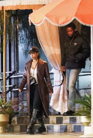 Lori Harvey - With Damson Idris on a dinner date in West Hollywood