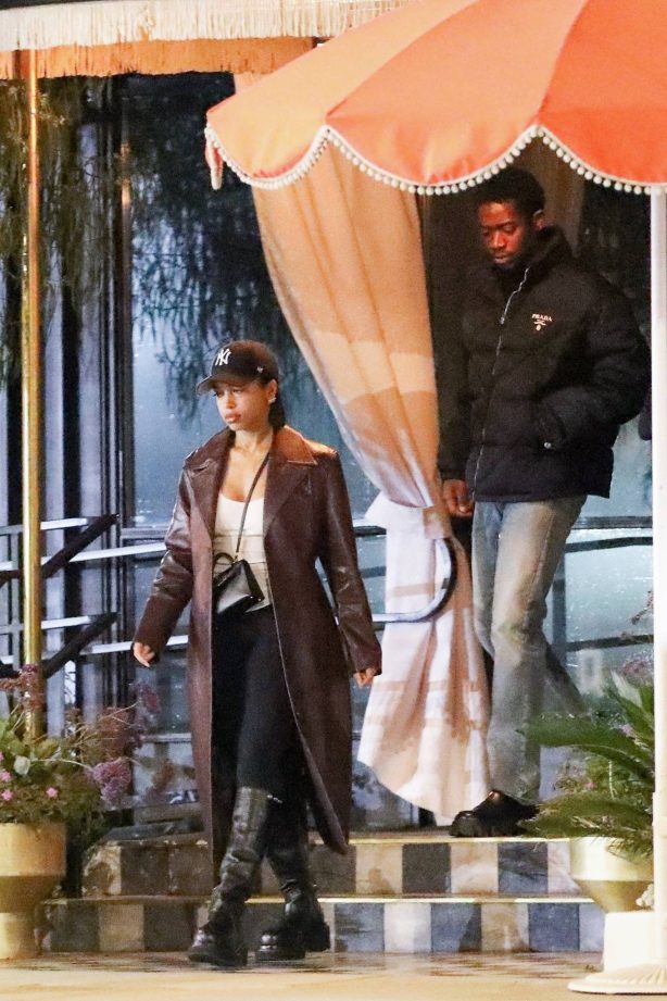 Lori Harvey - With Damson Idris on a dinner date in West Hollywood