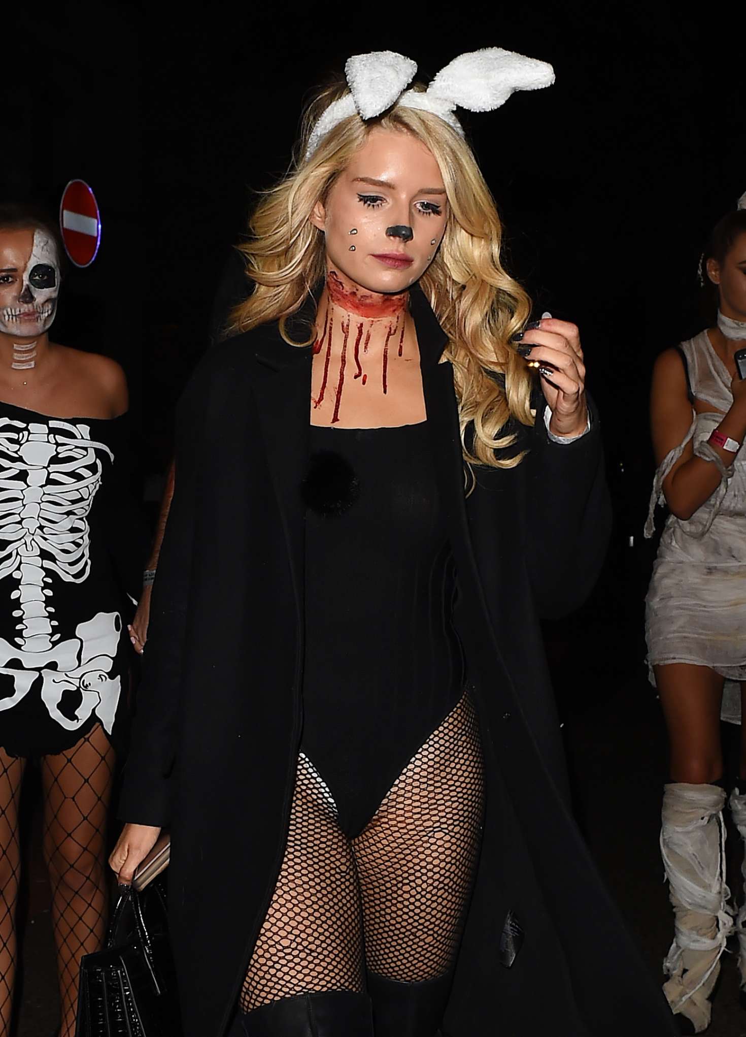 Lottie Moss and Emily Blackwell - One Embankment Halloween Party in London....