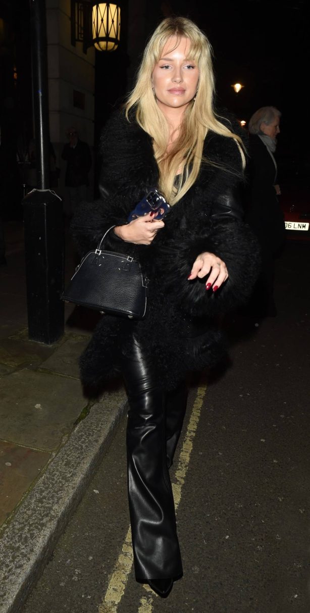Lottie Moss - Leaving London Cabaret Club with her mother Inger Moss