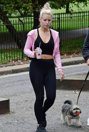 Lottie Moss - out in North London