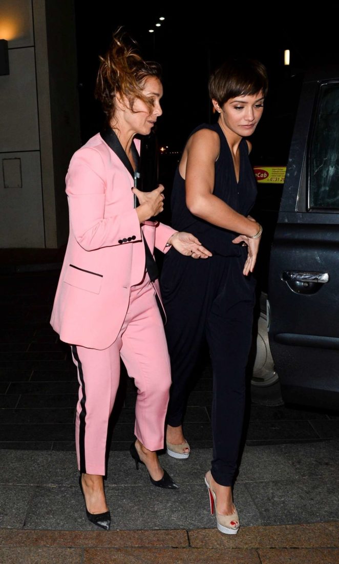 Louise Redknapp and Frankie Bridge - Leaving a Wedding in Liverpool