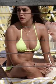 Lourdes Leon - In yellow bikini in Miami
