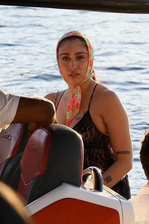 Lourdes Leon - Seen on a New Year's Eve boat ride with friends in St. Barts
