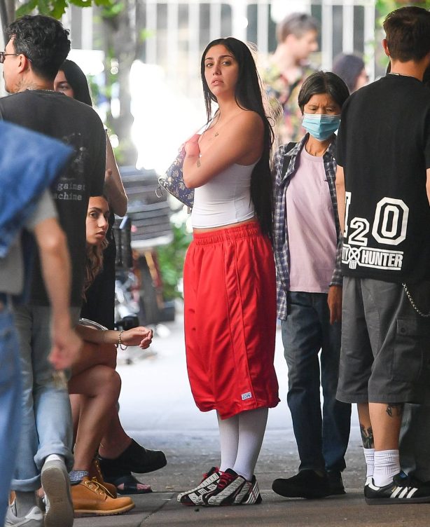 Lourdes Leon - Seen wwith her dad Carlos Leon on Father's Day in New York
