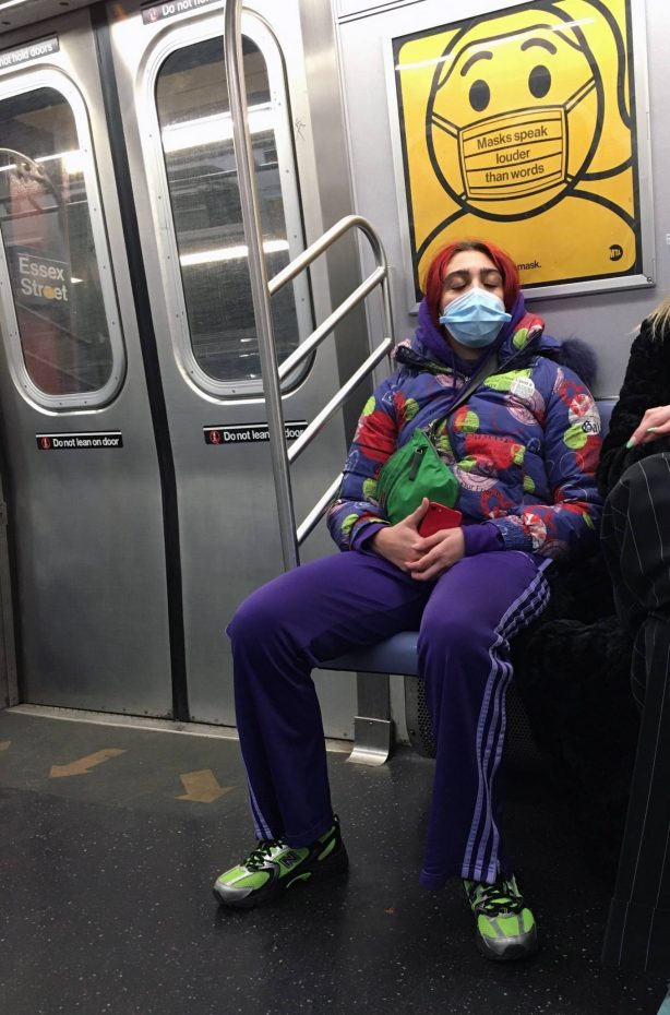 Lourdes Leon - taking the Subway to Brooklyn