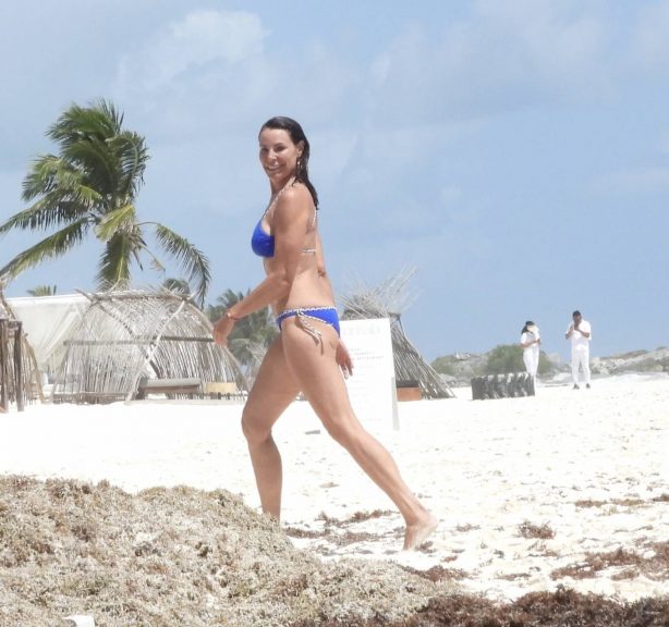 Luann de Lesseps - In a bikini at the beach in Tulum