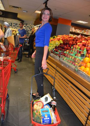 Luann De Lesseps Shopping at Morton Village Supermarket in NY