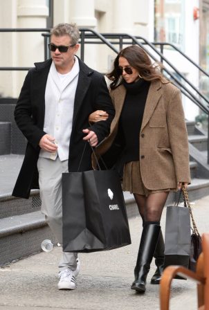 Luciana Barroso - Shopping candids at Chanel in New York