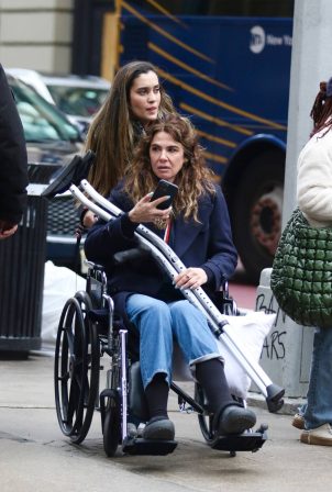 Luciana Gimenez - In a wheelchair seen in Manhattan’s SoHo area