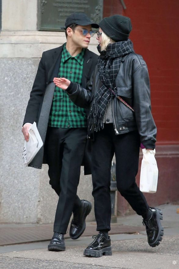 Lucy Boynton and Rami Malek - Out shopping in Manhattan