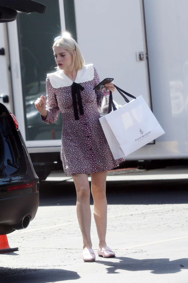 Lucy Boynton - On the set of 'The Politician' in Los Angeles