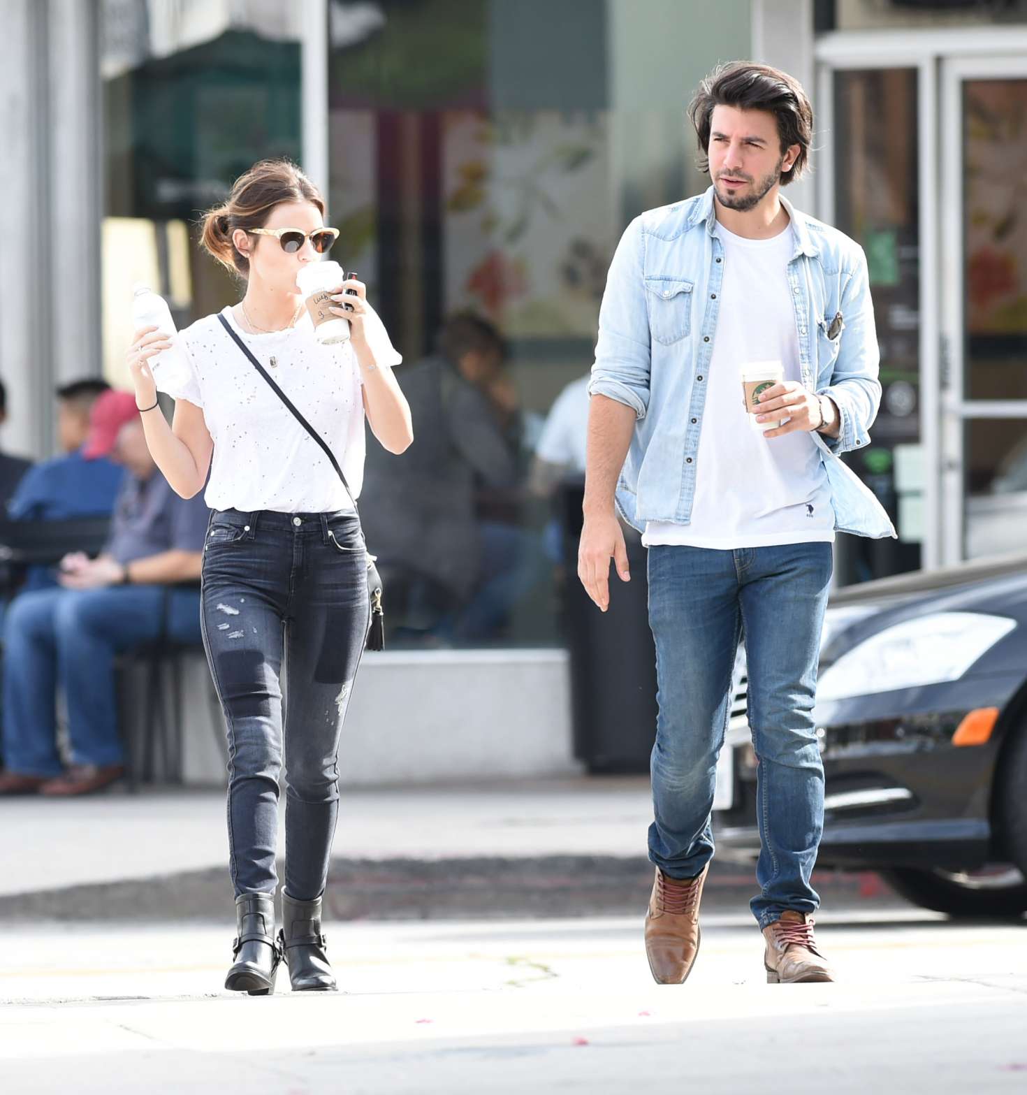 Lucy Hale and Anthony Kalabretta Gets Coffee -27 | GotCeleb
