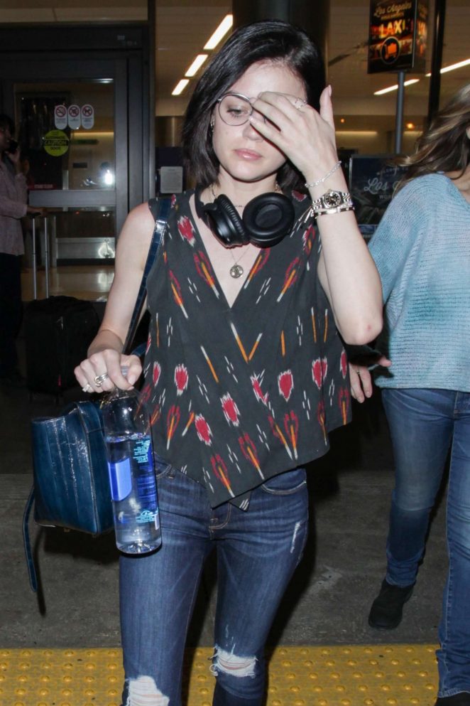 Lucy Hale - Arrives at LAX Airport in Los Angeles