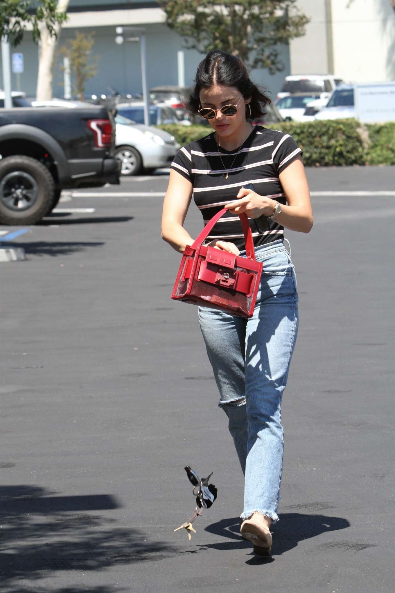 Lucy Hale â€“ Arrives at the Coffee Bean in Studio City