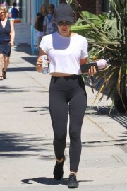 Lucy Hale - Arrives to the gym in Studio City