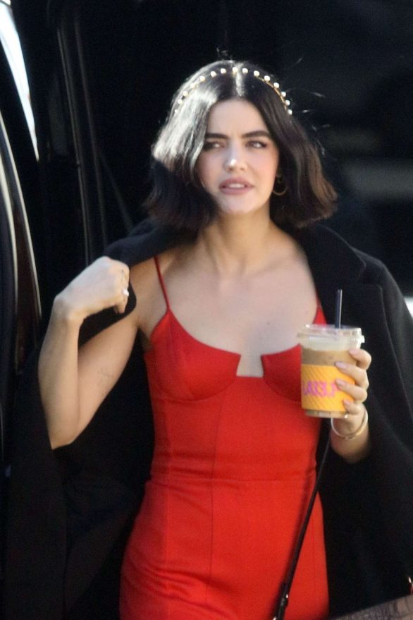 Lucy Hale - Arriving for a photoshoot in Los Angeles