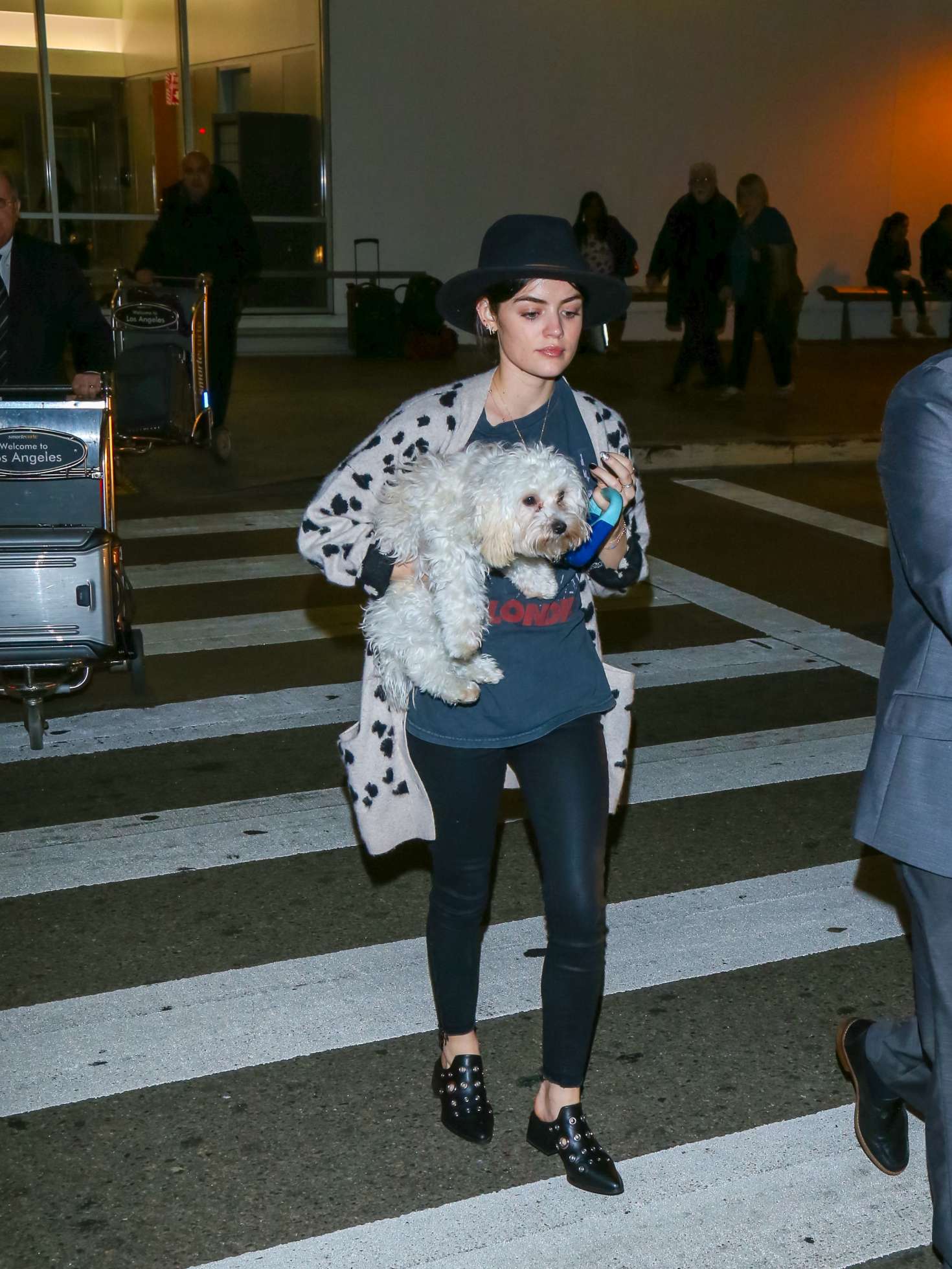 Lucy Hale at Los Angeles International Airport