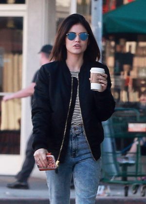 Lucy Hale at Ralph's for shopping in Studio City