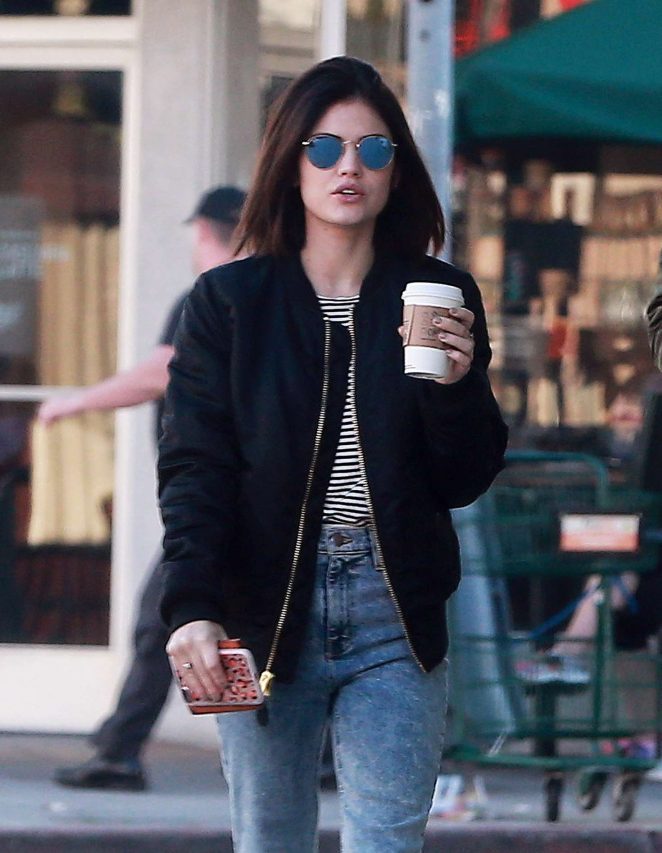 Lucy Hale at Ralph's for shopping in Studio City