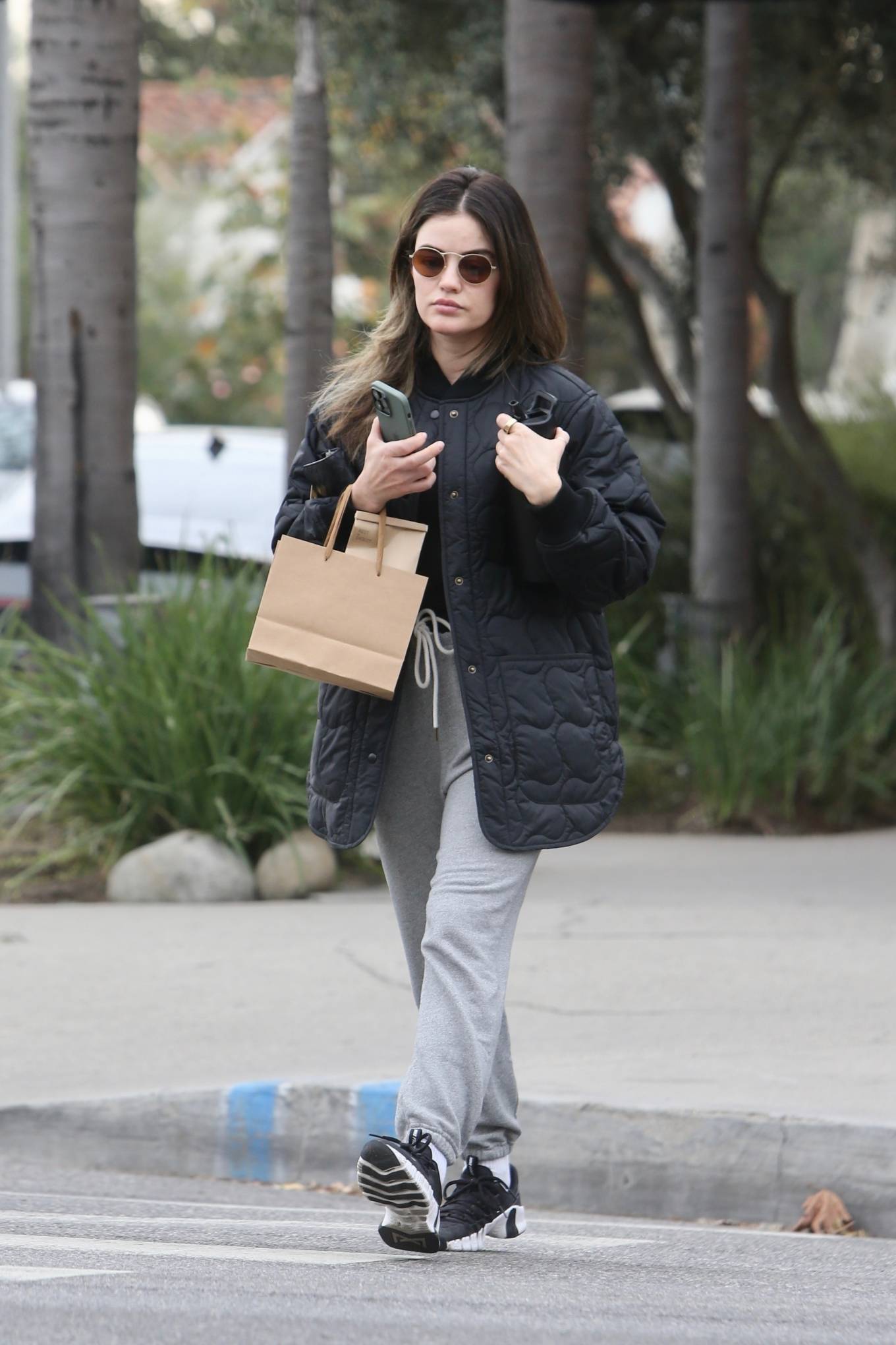 Lucy Hale - Christmas shopping candids in West Hollywood
