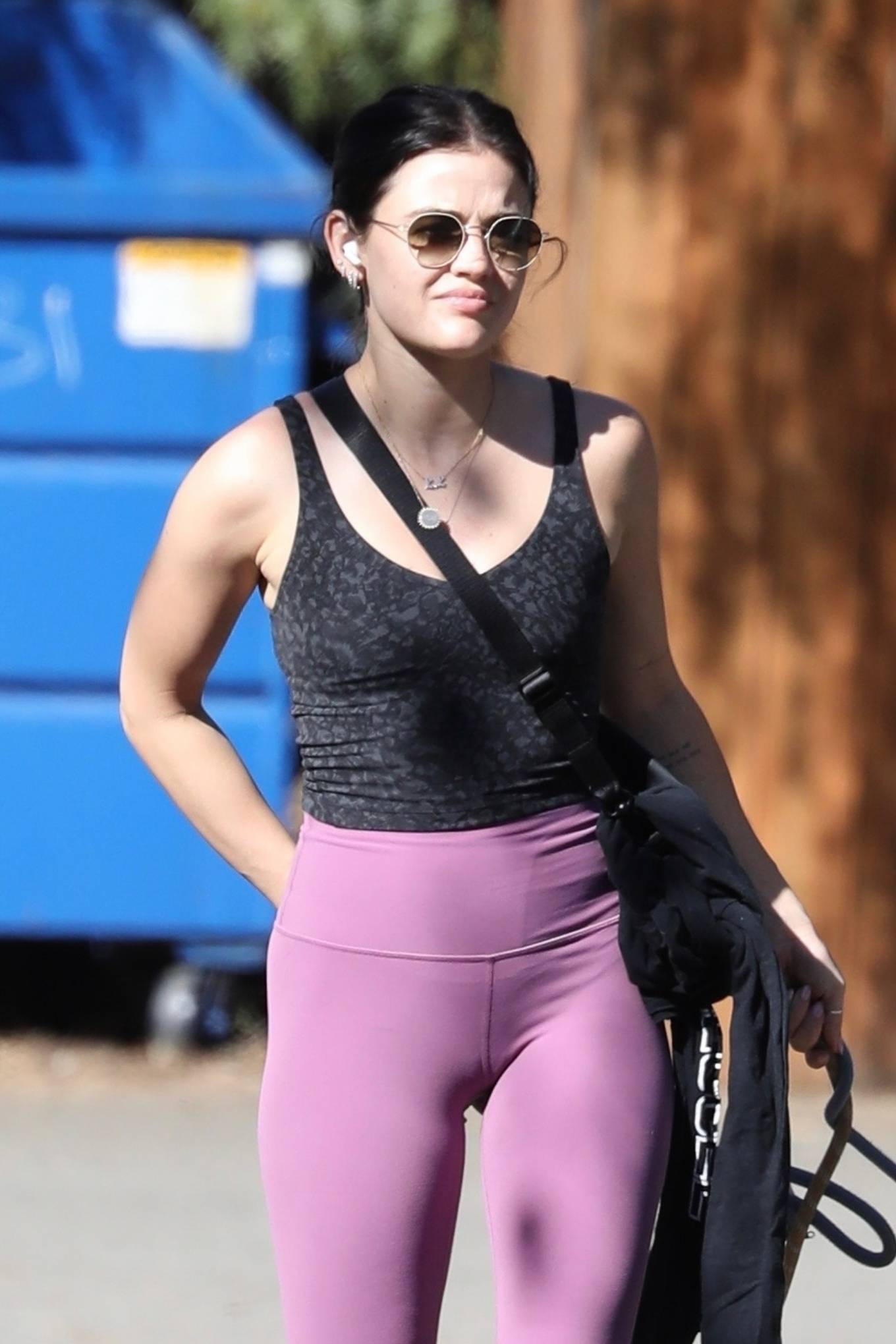 Lucy Hale - Goes on a nature walk in Los Angeles