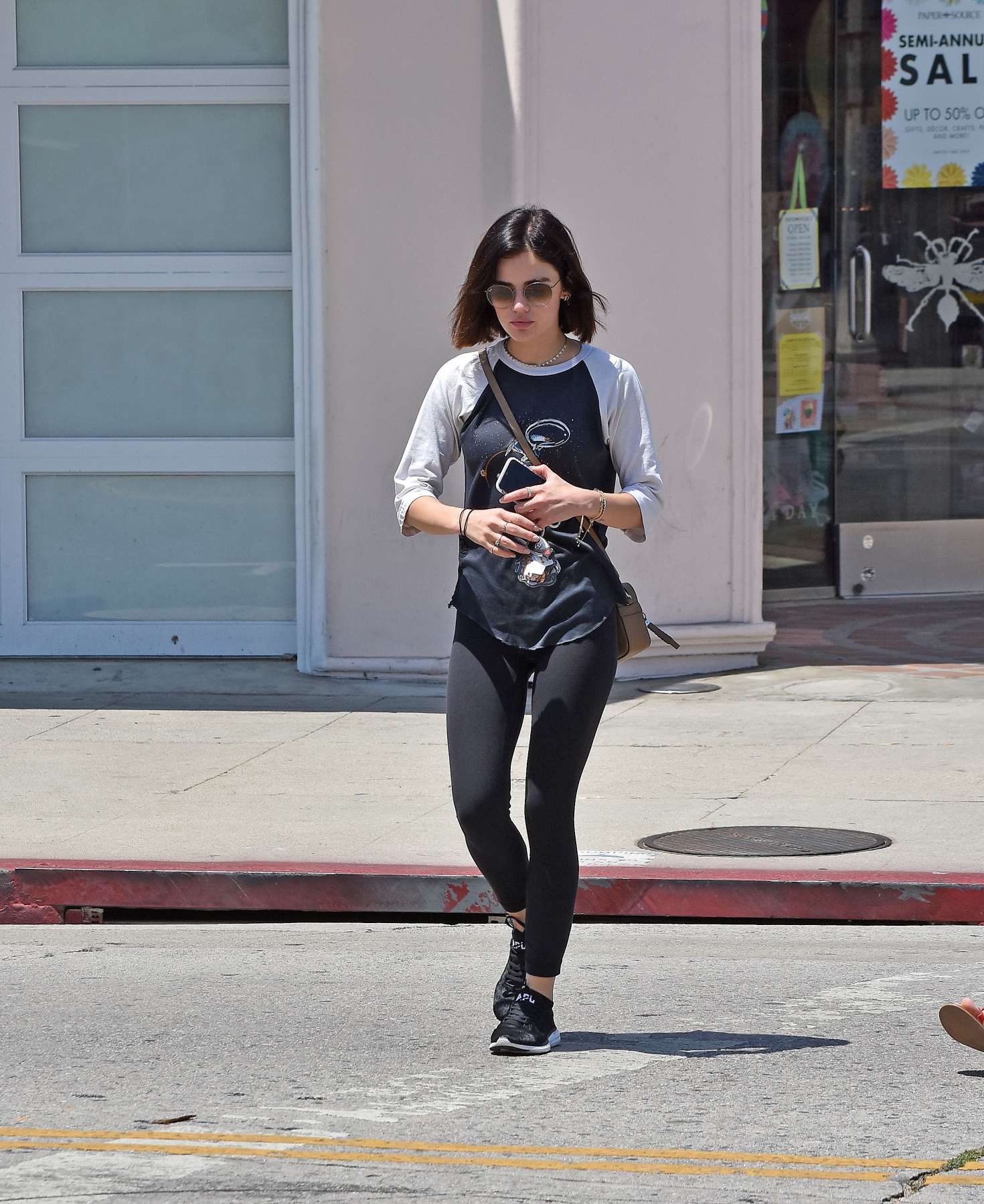 Lucy Hale 2018 : Lucy Hale: Grabbing ice coffees -03