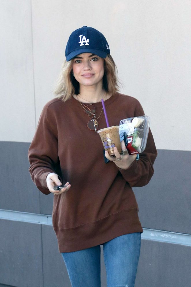 Lucy Hale - Grabs some food in LA