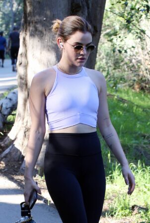 Lucy Hale - Hike candids on Saturday in Los Angeles