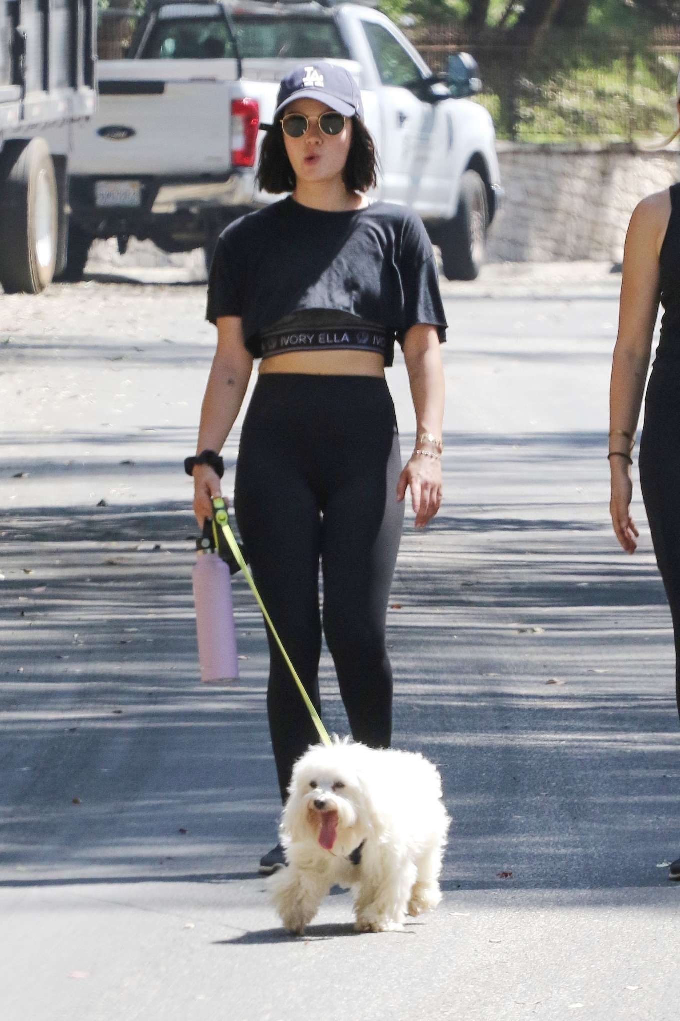 Lucy Hale in Black Crop Top â€“ Out in Los Angeles