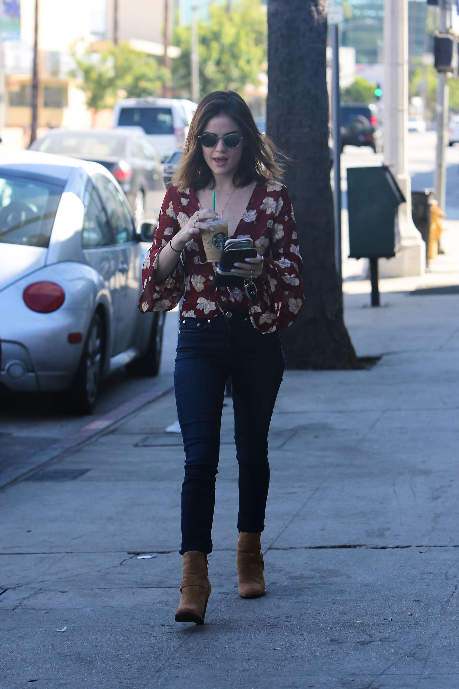 Lucy Hale 2016 : Lucy Hale in Jeans at Starbucks -12