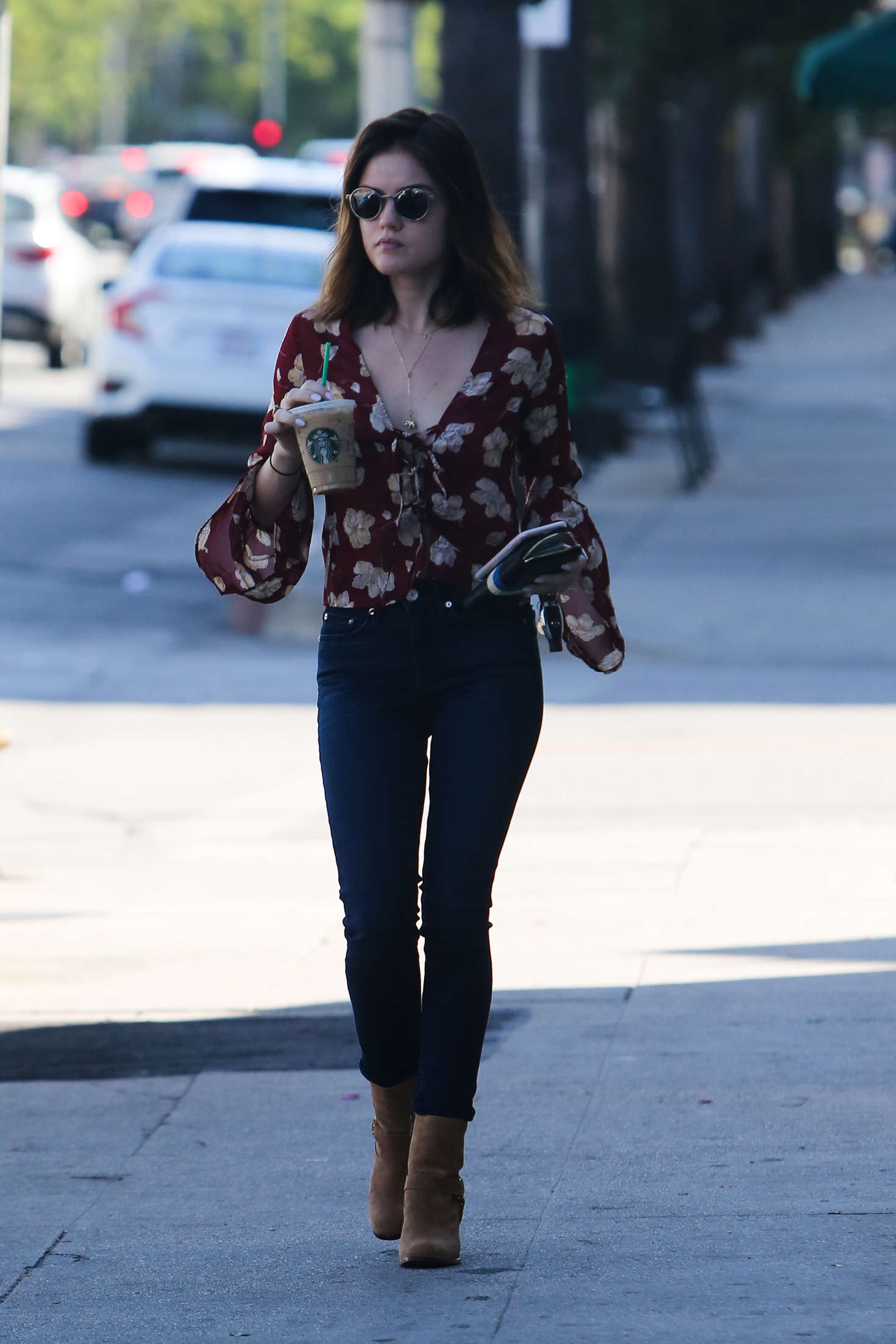 Lucy Hale 2016 : Lucy Hale in Jeans at Starbucks -14