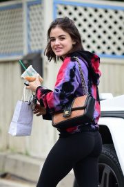 Lucy Hale in Tights - Out in Studio City