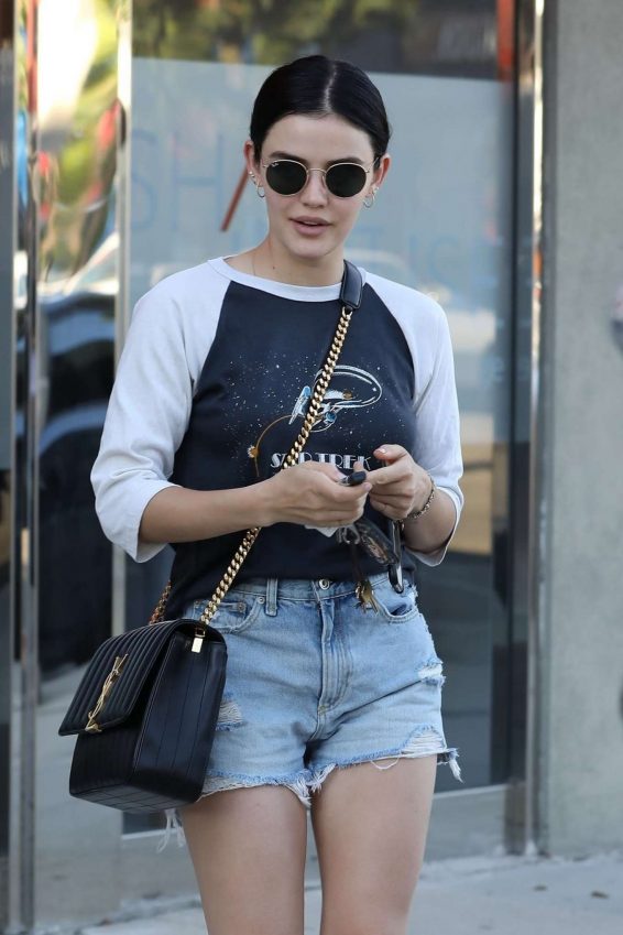 Lucy Hale - Leaves a spa in Los Angeles